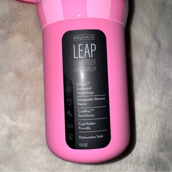 NEW! BRUMATE Pink Checker Krista Horton Kids’ 12oz LEAP New in Box - Picture 6 of 15